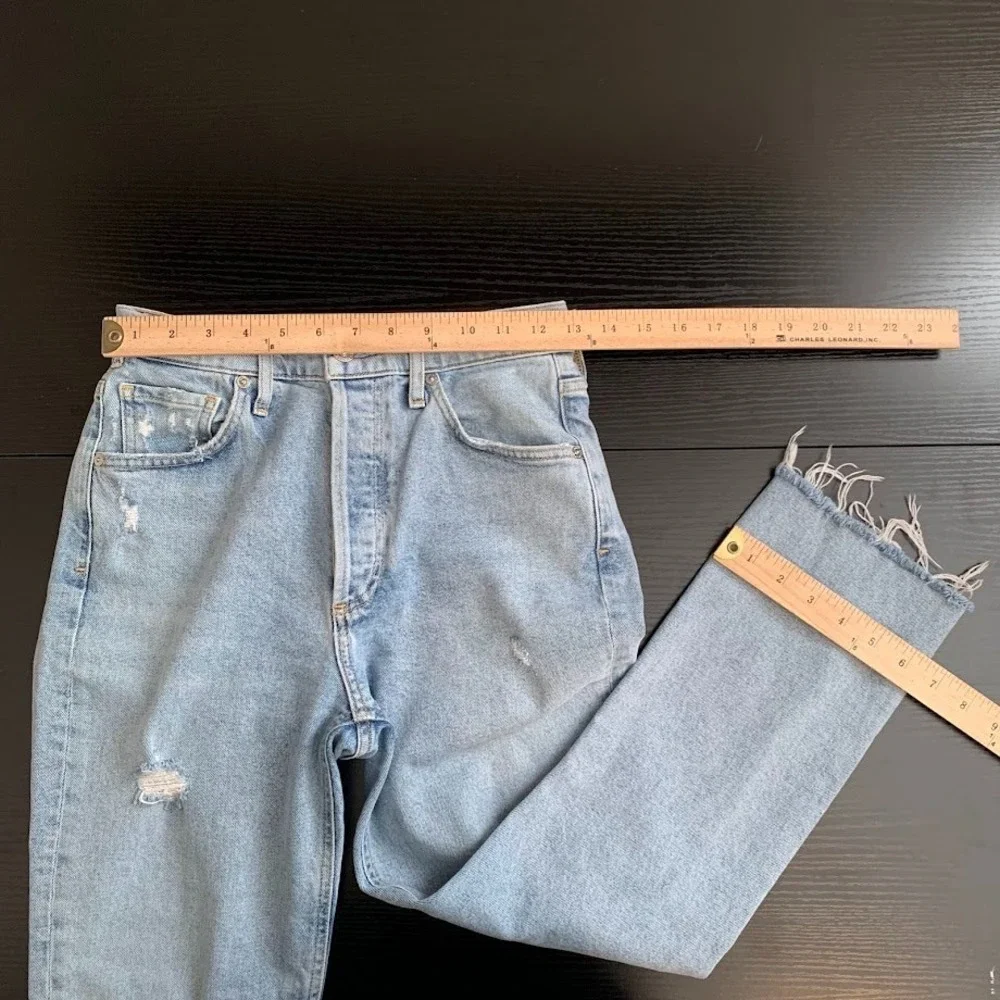 Citizens of Humanity  JOLENE High Rise Jeans Distressed Button Fly Women's 25‎